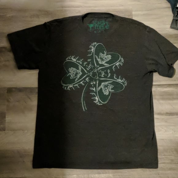 Black and grey marled St Patrick's day tee - Picture 1 of 6